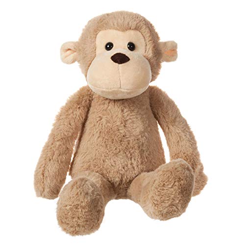 Apricot Lamb – Peluche mono de 30 cm – Peluche de peluche para niños y bebés – Peluche esponjoso para jugar, regalo y acurrucarse – Acogedor juguete – Mono marrón claro