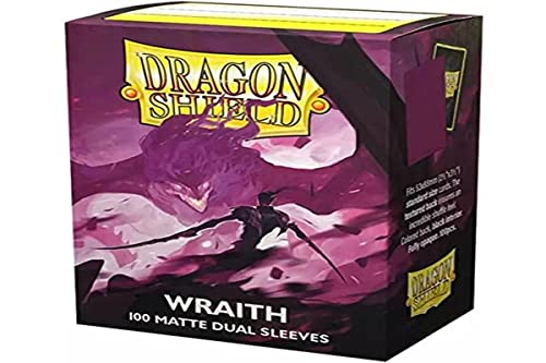 Arcane Tinmen Dragon Shield, Matte Dual Wraith Alaric: Chaos Wraith (púrpura) 100 ct, Las fundas para tarjetas MTG son lisas y resistentes, compatibles con Pokemon & Magic The Gathering, AT-15056