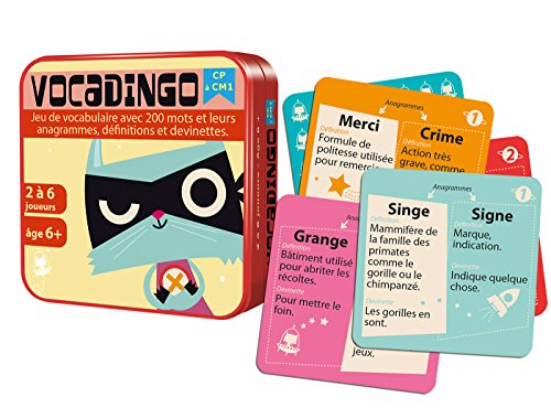 Aritma - VocaDingo CP a CM1 - Juegos de Cartas educativas - Vocabulario