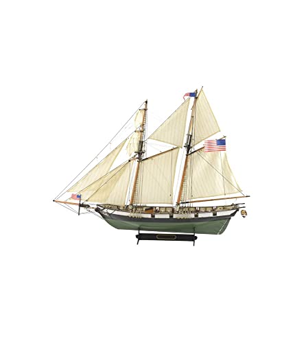 Artesanía Latina - Maqueta de Barco en Madera - Goleta Americana Harvey - Modelo 22416, Escala 1:60 - Maquetas para Montar - Nivel Medio