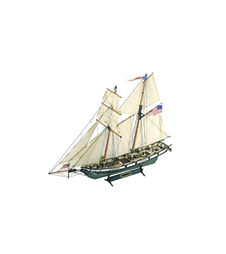 Artesanía Latina - Maqueta de Barco en Madera - Goleta Americana Harvey - Modelo 22416, Escala 1:60 - Maquetas para Montar - Nivel Medio