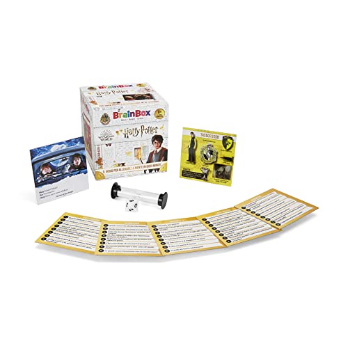 Asmodee - BrainBox: Harry Potter, Juego de Aprendizaje y Entrenamiento Mente, 1+ Jugadores, 8+ Años, Ed. en Italiano