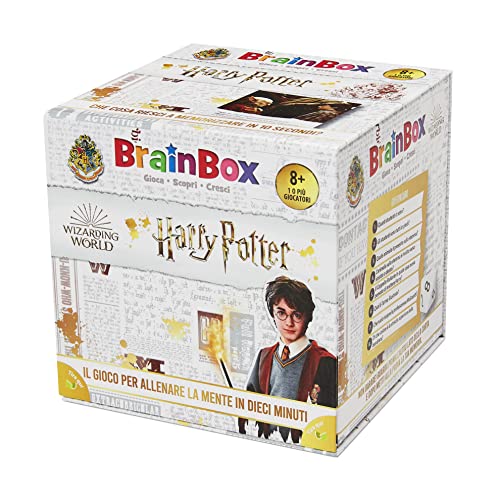 Asmodee - BrainBox: Harry Potter, Juego de Aprendizaje y Entrenamiento Mente, 1+ Jugadores, 8+ Años, Ed. en Italiano