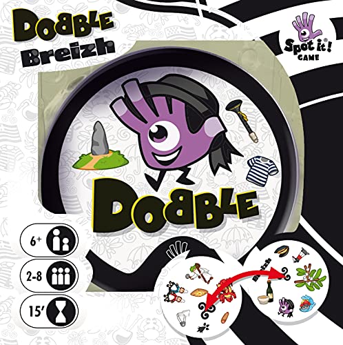 Asmodee Dobble Breizh - Juego de Mesa, de Cartas, de observación (versión en francés)