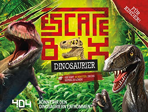 Asmodee- Escape Box Dinosaurio Dinosaurier Juego, Color, Multicolor, 3 (404 Editions OBOD0002)