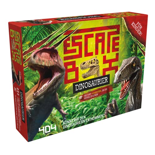 Asmodee- Escape Box Dinosaurio Dinosaurier Juego, Color, Multicolor, 3 (404 Editions OBOD0002)