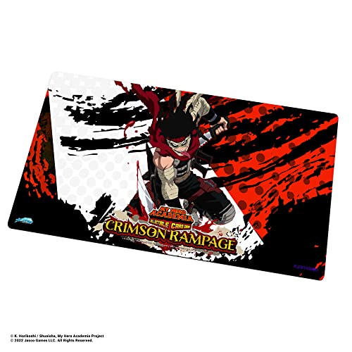 Asmodee North America My Hero Academia Collectible Hero Killer Stain Playmat Wave 2 Crimson Rampage Juego de cartas