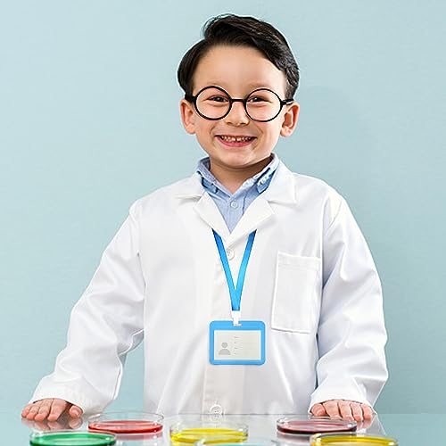 ATBUSS Juego de disfraz de científico de 7 piezas para niños,juego de disfraz de médico,accesorios de disfraz,con gotero,juguete de experimento científico para niños,niños y