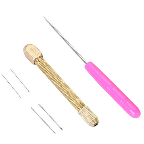 BAAQII DIY Doll Hair Rooting Reroot Rehair Tool Handle Kit con 5 Agujas adicionales