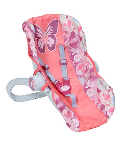 Baby Annabell Active 706657-Accesorio para muñecas de tamaño 36/43cm-Portabebés y Asiento 2 en 1-Incluye Funda de Tela, asa ergonómica, cinturón de Seguridad-Edad: 3+ años, Multicolor (706657)