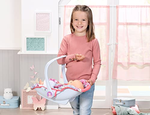 Baby Annabell Active 706657-Accesorio para muñecas de tamaño 36/43cm-Portabebés y Asiento 2 en 1-Incluye Funda de Tela, asa ergonómica, cinturón de Seguridad-Edad: 3+ años, Multicolor (706657)