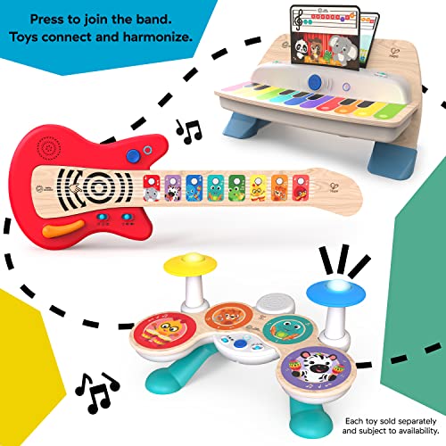 Baby Einstein, Hape, Together in Tune Piano, Connected Magic Touch, 4 modos de juego y 10 melodías, control de volumen, juguete de madera para niños, 12 meses+