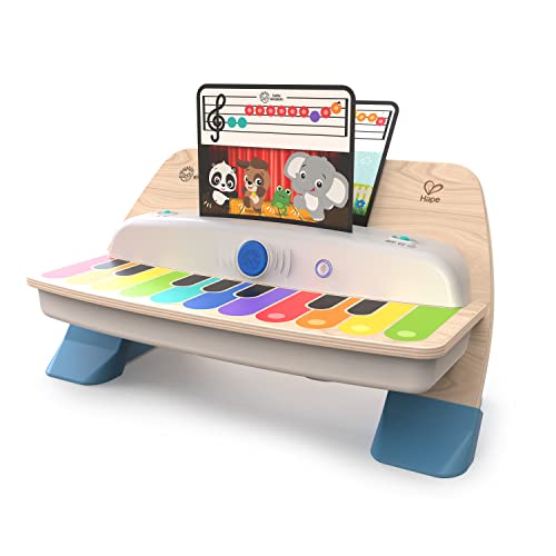 Baby Einstein, Hape, Together in Tune Piano, Connected Magic Touch, 4 modos de juego y 10 melodías, control de volumen, juguete de madera para niños, 12 meses+