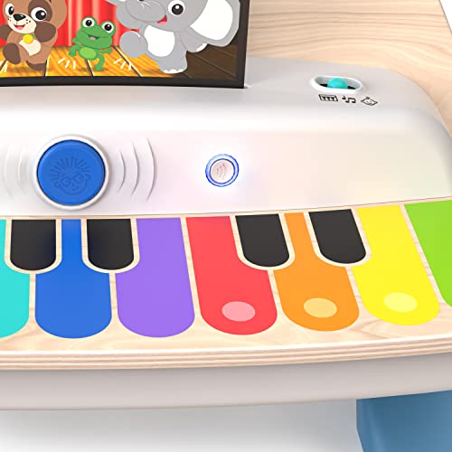 Baby Einstein, Hape, Together in Tune Piano, Connected Magic Touch, 4 modos de juego y 10 melodías, control de volumen, juguete de madera para niños, 12 meses+