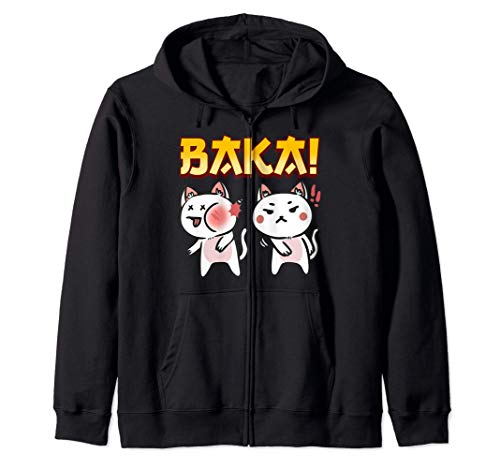 Baka Slap Chibi Rabbit Slang Cute Anime Meme Kawaii Japanese Sudadera con Capucha