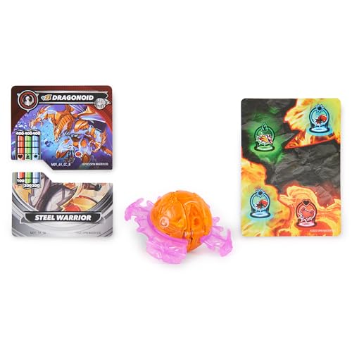 Bakugan Conjunto de Juego Compacto Brawl Zone con Special Attack Dragonoid, Figura de acción Personalizable, Cartas de Intercambio, Juguetes para niños y niñas a Partir de 6 años