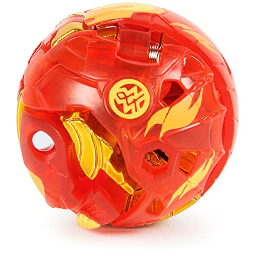 BAKUGAN Evolutions' Platinum Series DRAGONOID-Pelota con núcleo de Metal para Mayor Fuerza de penetración, Color Rojo/Dorado, Medium (Spin Master 6063485)