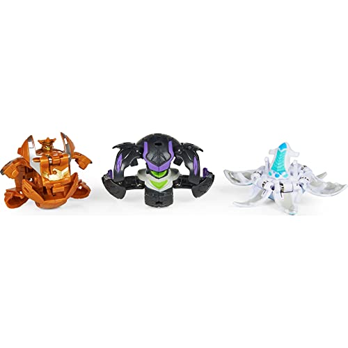 Bakugan Geogan Rising Brawler paquete de 5, exclusivo Surturan y Swarmer Geogan y 3 figuras de acción coleccionables