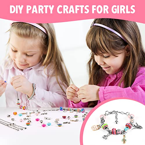 Ballery Juego de Pulseras de Abalorios, Kit para Hacer Pulseras Niñas, Regalo de niña Kit Artesanía DIY Pulsera para Niñas Regalo para Año 6 7 8 9 10 11 12 13 años