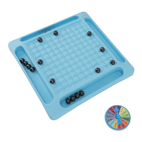 banapoy Juego de Ajedrez Magnético, Divertido Juego de Mesa con Imán con Rueda de Castigo, Juego de Mesa Piedras Magnéticas, Juego Tablero Ajedrez Magnético, Mejora el Pensamiento Lógico