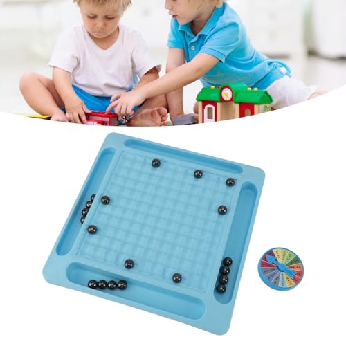 banapoy Juego de Ajedrez Magnético, Divertido Juego de Mesa con Imán con Rueda de Castigo, Juego de Mesa Piedras Magnéticas, Juego Tablero Ajedrez Magnético, Mejora el Pensamiento Lógico