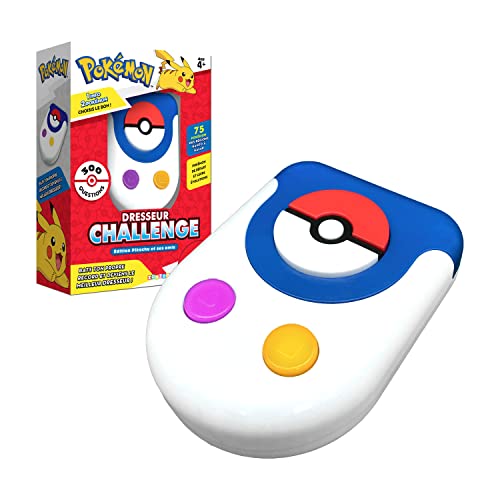 BANDAI Entrenador Challenge-Quizz Juego Interactivo, sin Pantalla, en el Universo Pokémon-Habla francés-ZZ22125, ZZ22125