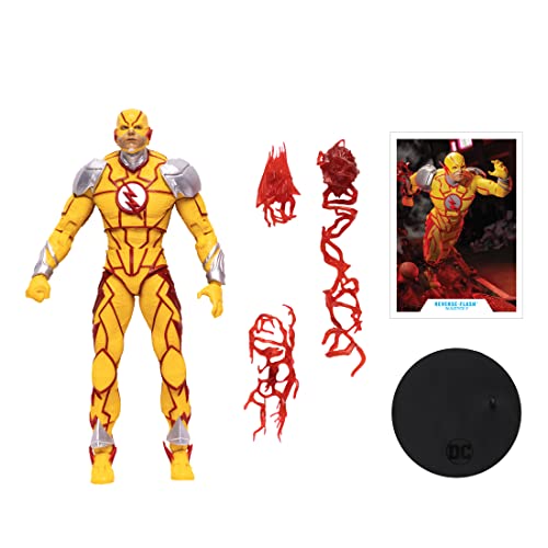 Bandai - McFarlane - Figura de Acción DC Gaming - Reverse Flash Multicolor TM15382, TM15382P