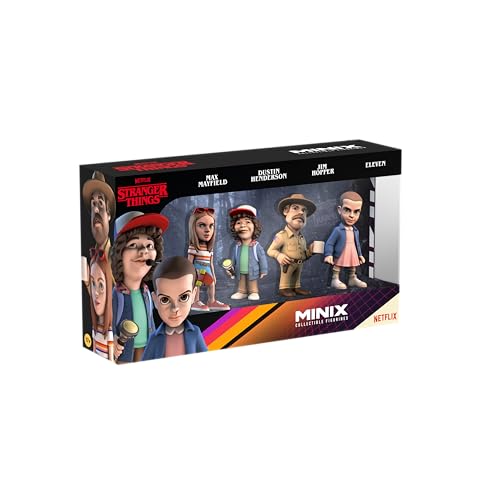 Bandai - Minix Pack Figuras de juguete de la Serie de Stranger Things: Set de Figuras para Fanáticos de Stranger Things