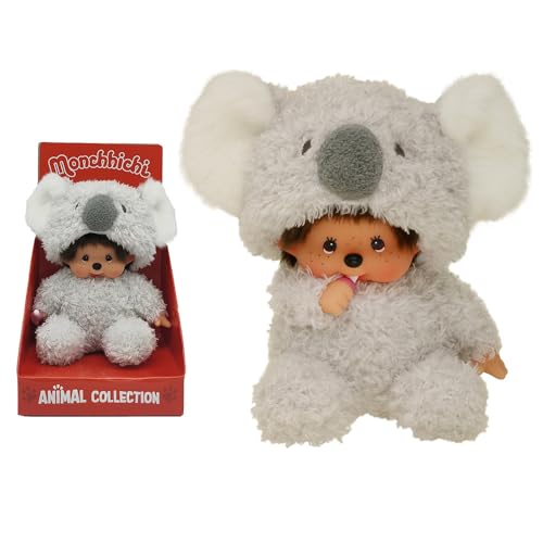 BANDAI - Monchhichi - Peluche de Culto de los años 80 - Monchhichi Koala - SE245772