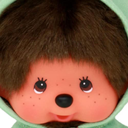 BANDAI - Monchhichi - Peluche Monchhichi Dinosaurio - Peluche icónico de los años 80 - Peluche Todo Douce 20 cm para niños y Adultos - SE242177