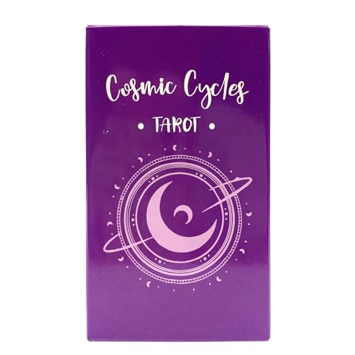 Baraja De 78 Cartas De Tarot - Juego De Cartas De Tarot | Barajas De Tarot Estándar Versión En Inglés para Adivinación del Destino, Juegos De Fiesta, Regalo De Bruja, Juego De Mesa para Principiantes