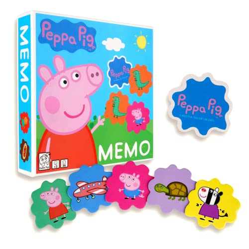 Barbo Toys Juguetes de Peppa Pig - Juegos de Memoria para Niños Desde los 3 Años - Juego de Cartas Infantiles con 36 Piezas - Juguete Educativo - Licencia Oficial del Juego de Peppa Pig