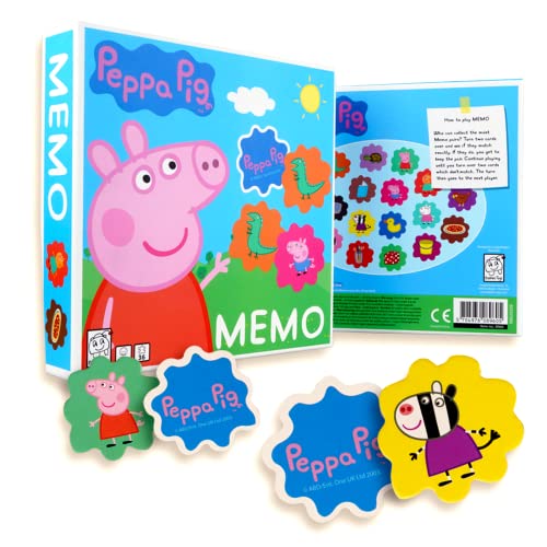 Barbo Toys Juguetes de Peppa Pig - Juegos de Memoria para Niños Desde los 3 Años - Juego de Cartas Infantiles con 36 Piezas - Juguete Educativo - Licencia Oficial del Juego de Peppa Pig