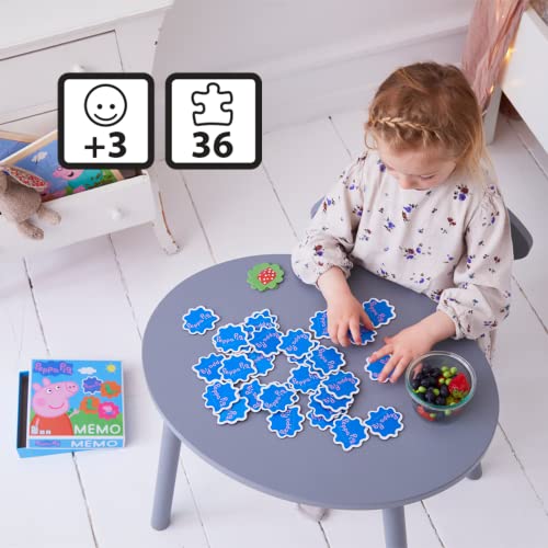 Barbo Toys Juguetes de Peppa Pig - Juegos de Memoria para Niños Desde los 3 Años - Juego de Cartas Infantiles con 36 Piezas - Juguete Educativo - Licencia Oficial del Juego de Peppa Pig