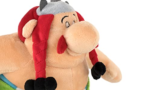 Barrado Peluche de los Personajes de Astérix - 30 Centímetros - Astérix, Obélix, Panorámix - Calidad Super Soft (Obélix)