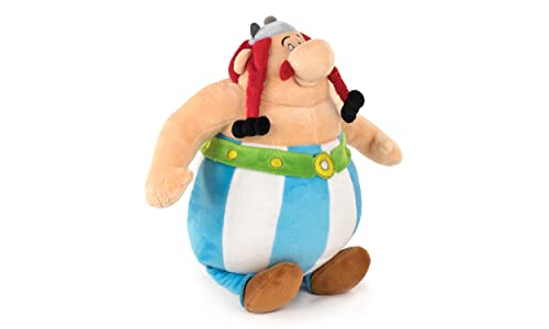 Barrado Peluche de los Personajes de Astérix - 30 Centímetros - Astérix, Obélix, Panorámix - Calidad Super Soft (Obélix)