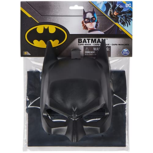 BATMAN DC Comics, Conjunto de Capa y máscara de, Accesorios de Disfraces de superhéroes, Juegos de rol para niños