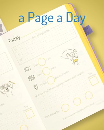 Bee Happy Diario para niños | Diario diario para niños a partir de 5 años | Diario de gratitud de atención plena para niñas y niños | Diarios infantiles para estima, felicidad y salud mental de tus