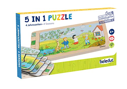 BELEDUC- Layer-Puzzle 4 Seasons Rompecabezas, Multicolor (17150)