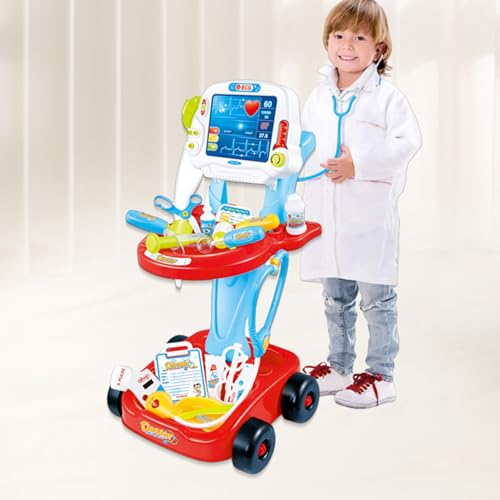 bellv Kit médico de Juguete,Juego Interactivo de Roles de médico para niños pequeños | Los niños fingen Jugar para niños y niñas, Regalo para niños pequeños para el día del niño, cumpleaños, Navidad