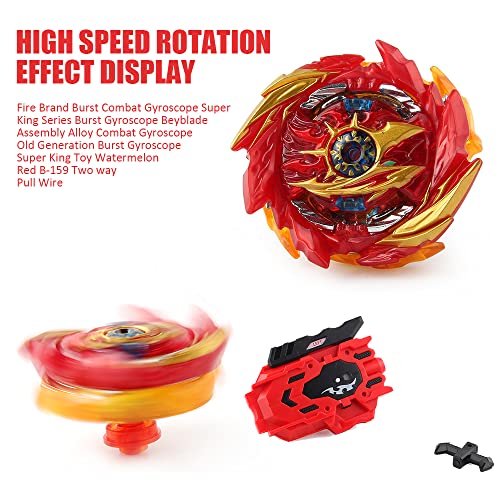 Beyblade with Casilla Metal Fusion Burst Turbo Blade Conjunto de Peonza Juguetes, Launchers Blade Conjunto para Niños Navidad Cumpleaños Regalo de Año Nuevo