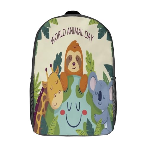 BIJOOT Mochila escolar para niños con estampado 3D de animales, películas de Anime para niños, mochilas de viaje, bolsas para libros, mochila escolar para niños