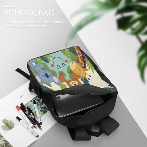 BIJOOT Mochila escolar para niños con estampado 3D de animales, películas de Anime para niños, mochilas de viaje, bolsas para libros, mochila escolar para niños