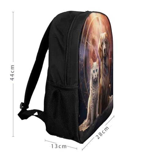 BIJOOT Mochila escolar para niños con estampado 3D de perros y gatos, películas de Anime para niños, mochilas de viaje, bolsas para libros, mochila escolar para niños