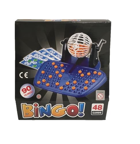 Bingo de 48 carpetas con brújula giratorio juego bingo lotería bingo bingo lote con cesta para pesca automática 48 carpetas Bingo con rueda de bingo automática