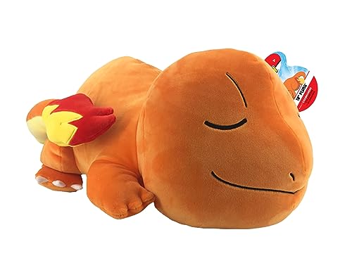 Bizak Peluche Charmander Dormilón 46 cm, Peluche Gigante Oficial de Pokémon (63220075)