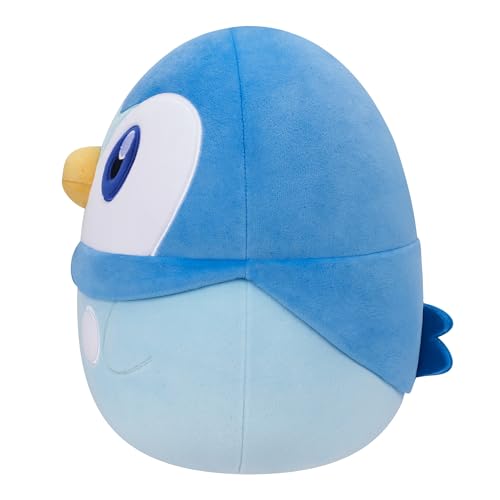 Bizak Squishmallow Piplup 35 cm, Peluche/Cojin Oficial de Pokemon Suave (63220041)