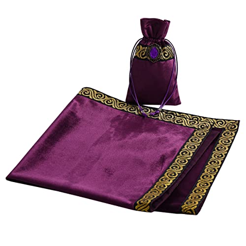 BLESSUME Altar Tarot Mesa Paño (Morado 1)