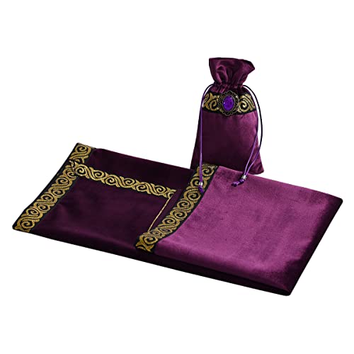 BLESSUME Altar Tarot Mesa Paño (Morado 1)