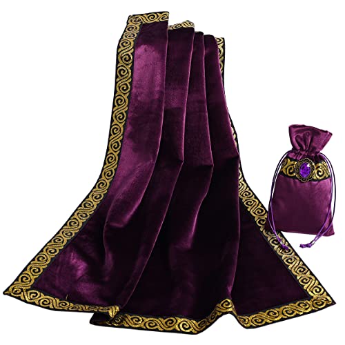 BLESSUME Altar Tarot Mesa Paño (Morado 1)